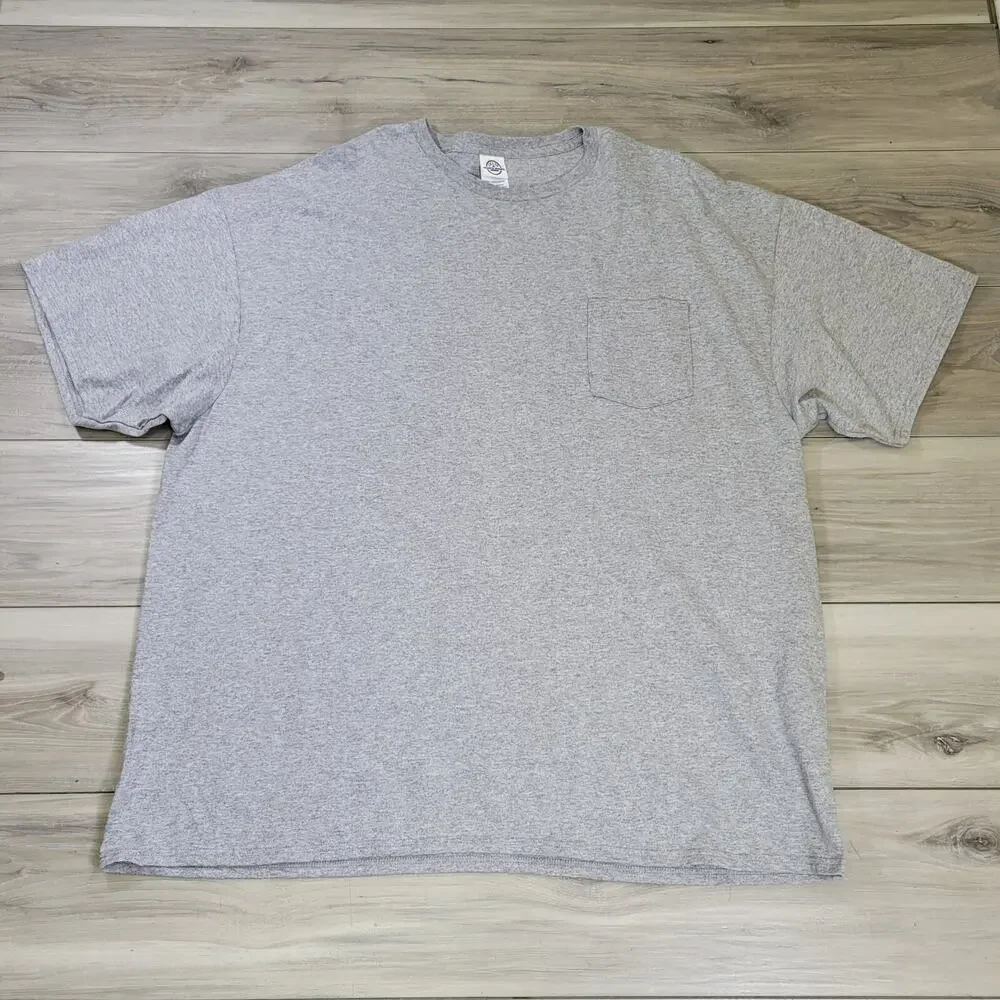 Delta T-Shirt Men's 3XL Gray Pocket Short Sleeve